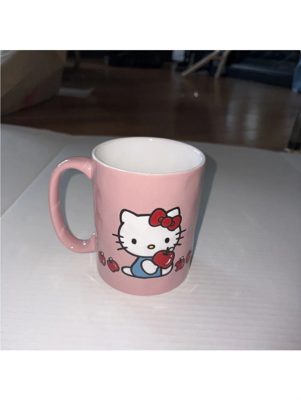 Hello Kitty Pink Apple Ceramic Coffee Mug